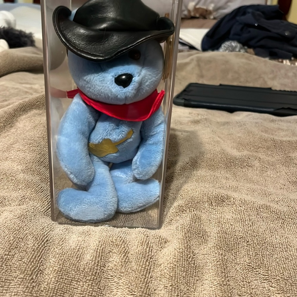 Celebrity Bears Garth Brooks in case hang tag covered mint condition ❤️❤️❤️